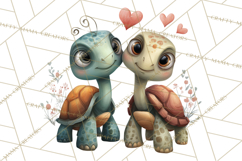 Punny Animal Valentine PNG, Cute Love Clipart Product Image 3