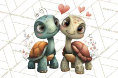 Punny Animal Valentine PNG, Cute Love Clipart Product Image 3