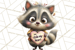 Punny Animal Valentine PNG, Cute Love Clipart Product Image 4
