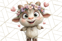 Punny Animal Valentine PNG, Cute Love Clipart Product Image 5