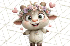 Punny Animal Valentine PNG, Cute Love Clipart Product Image 5