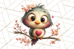 Punny Animal Valentine PNG, Cute Love Clipart Product Image 4
