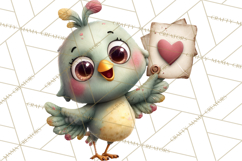 Punny Animal Valentine PNG, Cute Love Clipart Product Image 3