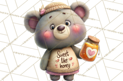 Punny Animal Valentine PNG, Cute Love Clipart Product Image 4