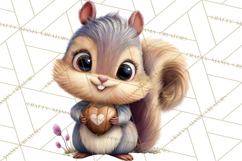 Punny Animal Valentine PNG, Cute Love Clipart Product Image 5