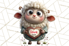 Punny Animal Valentine PNG, Cute Love Clipart Product Image 2