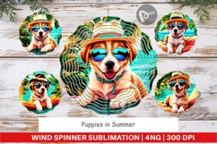 Wind Spinner Puppies in Summer Product Image 1