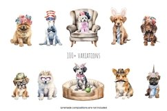 Watercolor dog breeds clipart. Puppies clipart. Dogs clipart Product Image 6