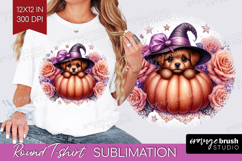 Puppy Halloween Round Tshirt Background Coquette PNG Product Image 1