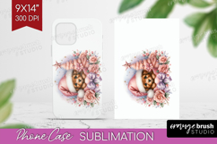 Puppy Pastel Christmas Phone Case PNG Coquette Xmas Case PNG Product Image 1