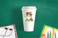 Cute Easter Bonnet Puppies Stickers at Chuckleberry Farm PNG Product Image 2