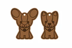 Puppy and Kitten Ornament SVG | Key Chain | Laser Cut Design Product Image 2