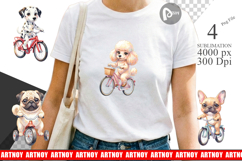 Puppy Eye Dogs Bicycle Sublimation Product Image 1