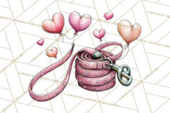 Puppy Love Clipart PNG, Dog Park Date Valentine Clip Art Product Image 2