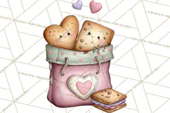 Puppy Love Clipart PNG, Dog Park Date Valentine Clip Art Product Image 3
