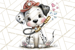 Puppy Love Clipart PNG, Dog Park Date Valentine Clip Art Product Image 4
