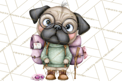 Puppy Love Clipart PNG, Dog Park Date Valentine Clip Art Product Image 3