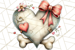 Puppy Love Clipart PNG, Dog Park Date Valentine Clip Art Product Image 2