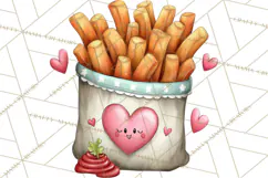 Puppy Love Clipart PNG, Dog Park Date Valentine Clip Art Product Image 4