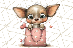 Puppy Love Clipart PNG, Dog Park Date Valentine Clip Art Product Image 2
