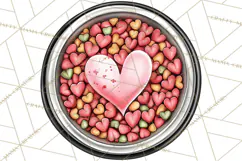 Puppy Love Clipart PNG, Dog Park Date Valentine Clip Art Product Image 4