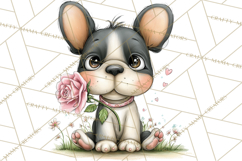 Puppy Love Clipart PNG, Dog Park Date Valentine Clip Art Product Image 5