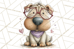 Puppy Love Clipart PNG, Dog Park Date Valentine Clip Art Product Image 3