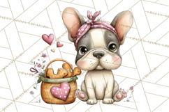 Puppy Love Clipart PNG, Dog Park Date Valentine Clip Art Product Image 4