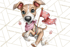 Puppy Love Clipart PNG, Dog Park Date Valentine Clip Art Product Image 5