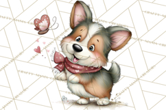 Puppy Love Clipart PNG, Dog Park Date Valentine Clip Art Product Image 3