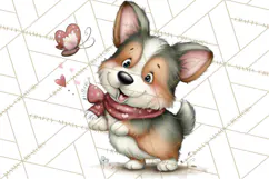 Puppy Love Clipart PNG, Dog Park Date Valentine Clip Art Product Image 3