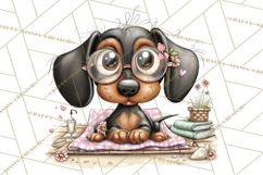 Puppy Love Clipart PNG, Dog Park Date Valentine Clip Art Product Image 5