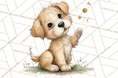 Puppy Love Clipart PNG, Dog Park Date Valentine Clip Art Product Image 5