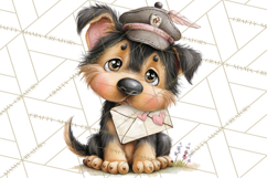 Puppy Love Clipart PNG, Dog Park Date Valentine Clip Art Product Image 2