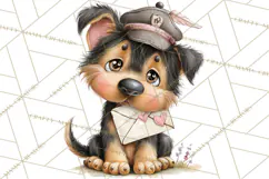 Puppy Love Clipart PNG, Dog Park Date Valentine Clip Art Product Image 2