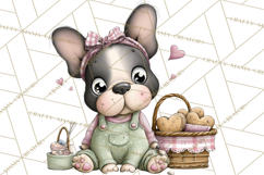 Puppy Love Clipart PNG, Dog Park Date Valentine Clip Art Product Image 5