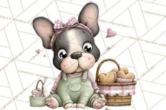 Puppy Love Clipart PNG, Dog Park Date Valentine Clip Art Product Image 5