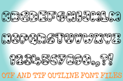 Puppy Paws Handwriting Alphabet Lettering ABC Footprints OTF Product Image 2