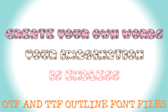 Puppy Paws Handwriting Alphabet Lettering ABC Footprints OTF Product Image 3