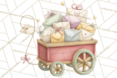 Puppy Post Office Clipart PNG Valentine Mail Dog Clip Art. Product Image 2