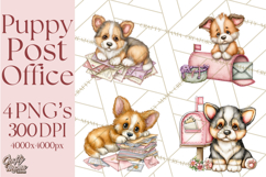 Puppy Dog Clipart PNG, Valentine Mail Carrier Clip Art Product Image 1