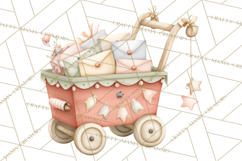 Puppy Post Office Clipart PNG Valentine Mail Dog Clip Art. Product Image 3