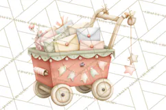 Puppy Post Office Clipart PNG Valentine Mail Dog Clip Art. Product Image 3