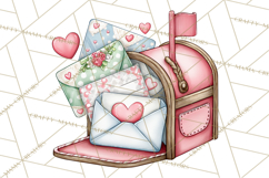 Puppy Dog Clipart PNG, Valentine Mail Carrier Clip Art Product Image 5