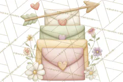 Puppy Post Office Clipart PNG Valentine Mail Dog Clip Art. Product Image 3