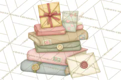 Puppy Post Office Clipart PNG Valentine Mail Dog Clip Art. Product Image 3