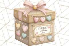 Puppy Post Office Clipart PNG Valentine Mail Dog Clip Art. Product Image 2