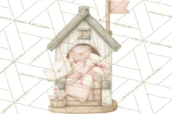 Puppy Post Office Clipart PNG Valentine Mail Dog Clip Art. Product Image 5