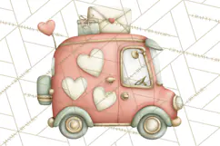 Puppy Post Office Clipart PNG Valentine Mail Dog Clip Art. Product Image 5
