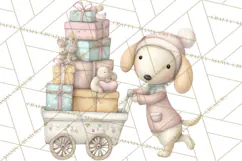 Puppy Post Office Clipart PNG Valentine Mail Dog Clip Art. Product Image 4